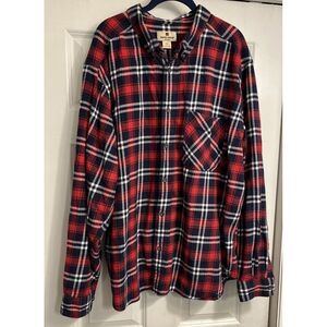 Woolrich Flannel‎ Shirt Mens XXL Red Plaid Sportsman Lumberjack Outdoors